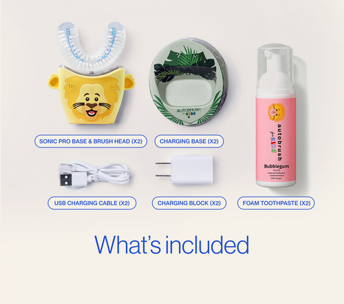 Autobrush® Sonic Pro Kids Sibling Pack Bundle